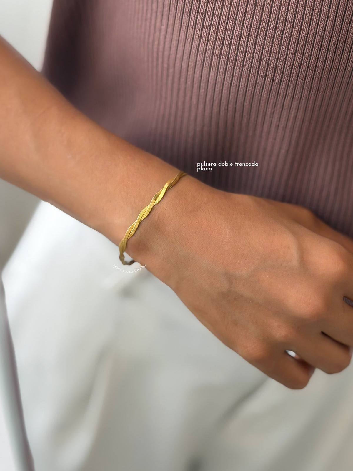 Pulsera doble trenzado