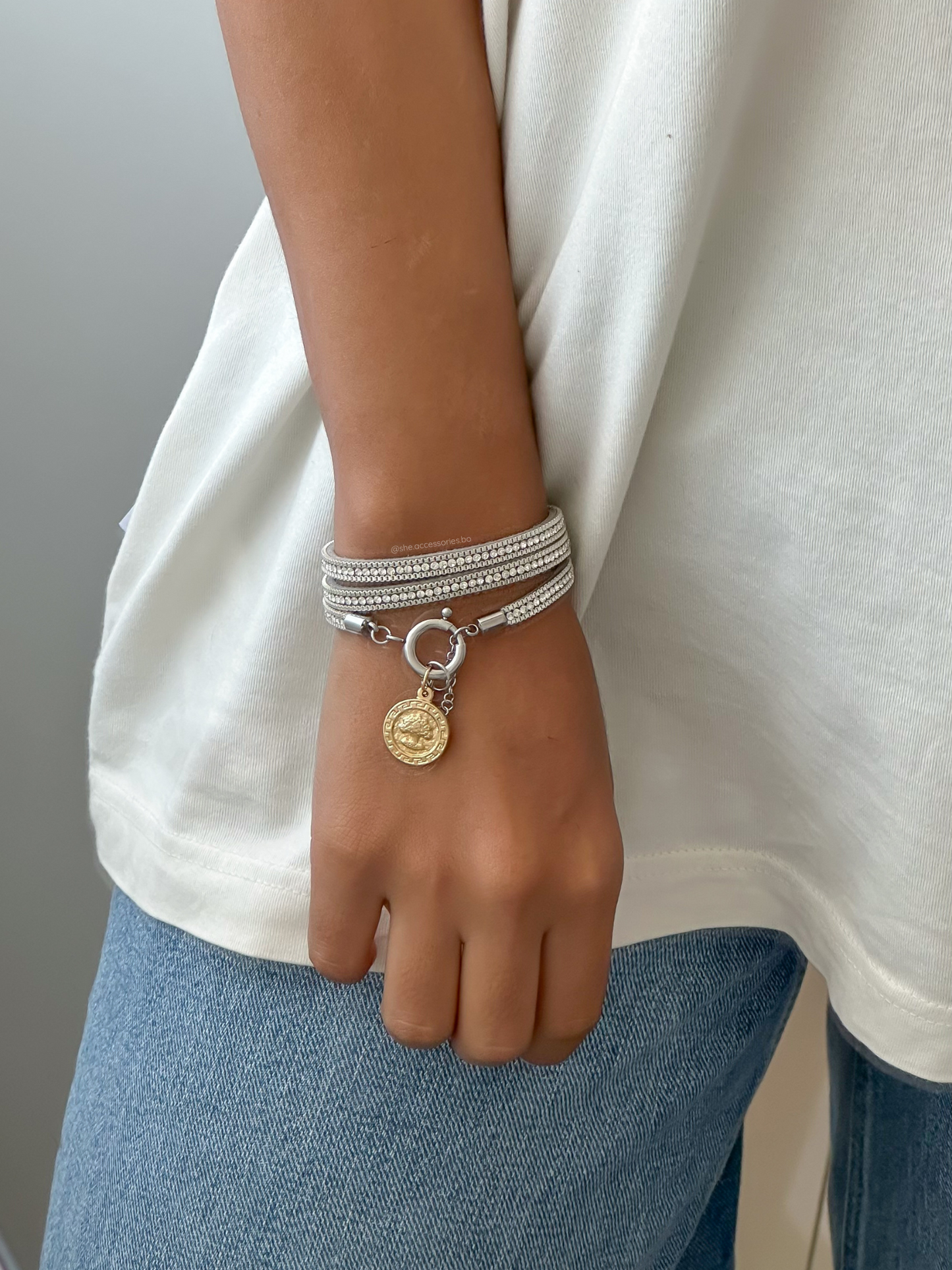Pulsera triple enrollable C/u