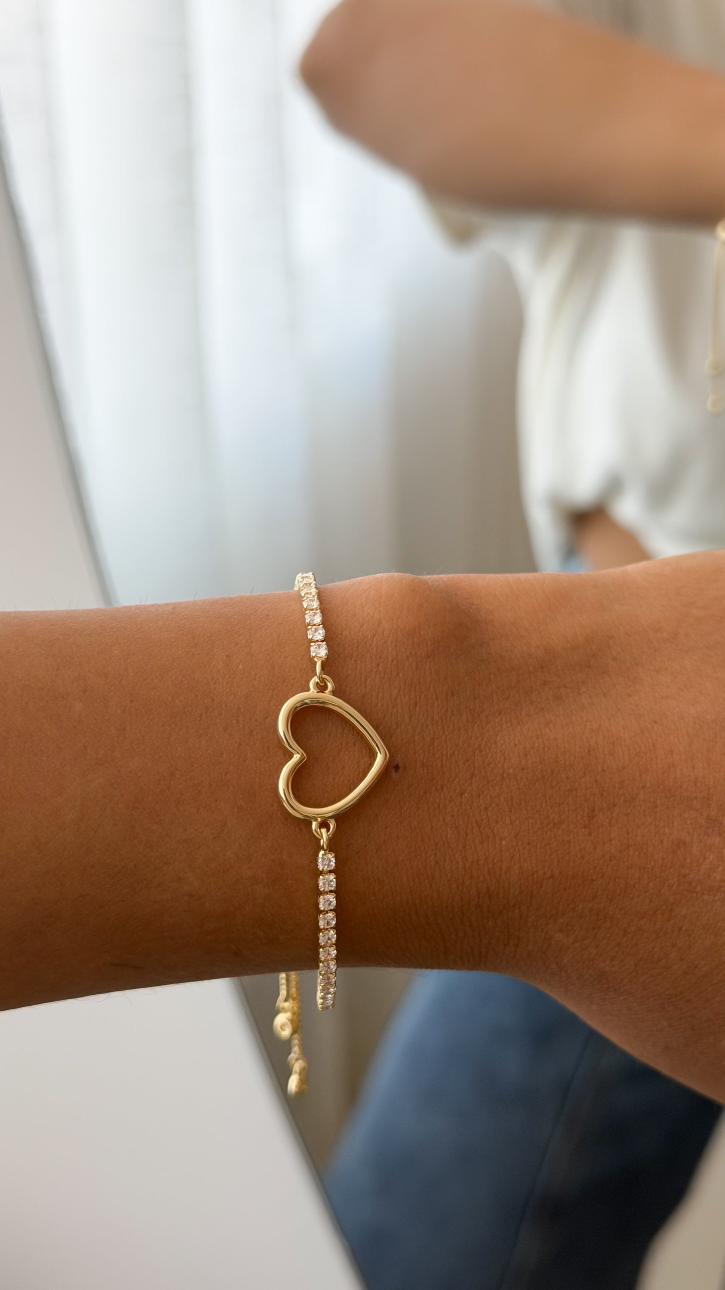 Pulsera regulable corazón