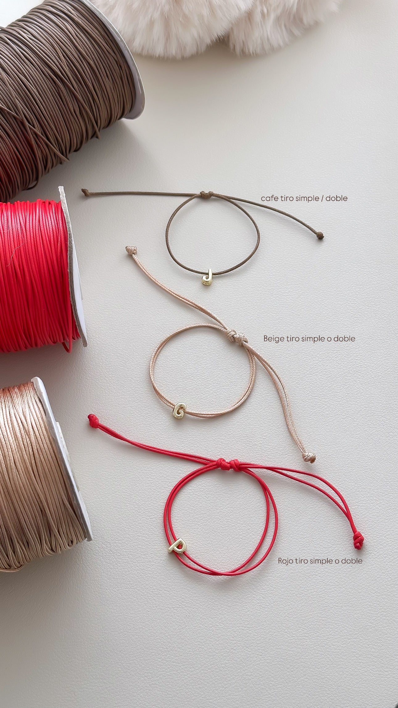 Pulseras hilo delgado