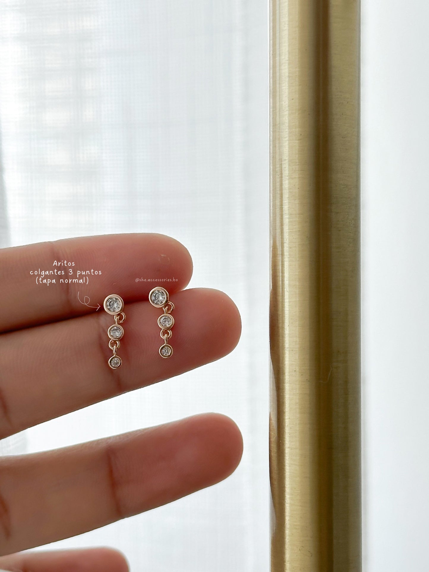 Aretes 3 puntos