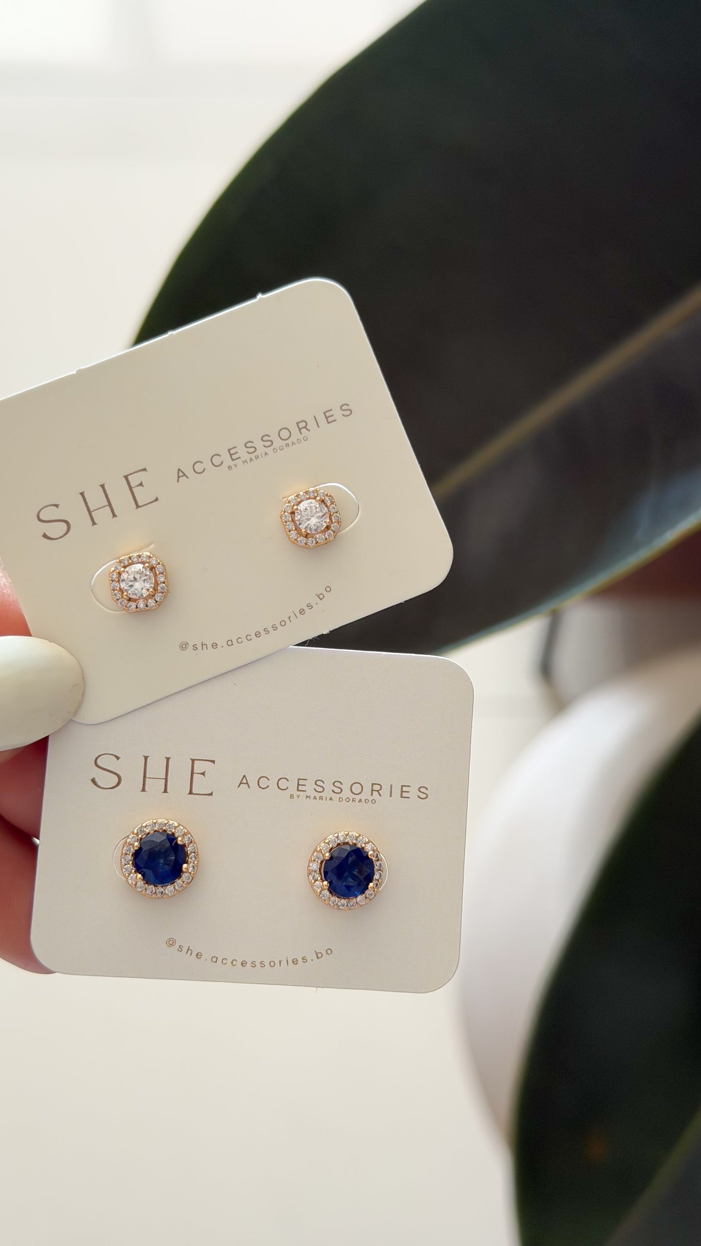 Aretes de color C/p