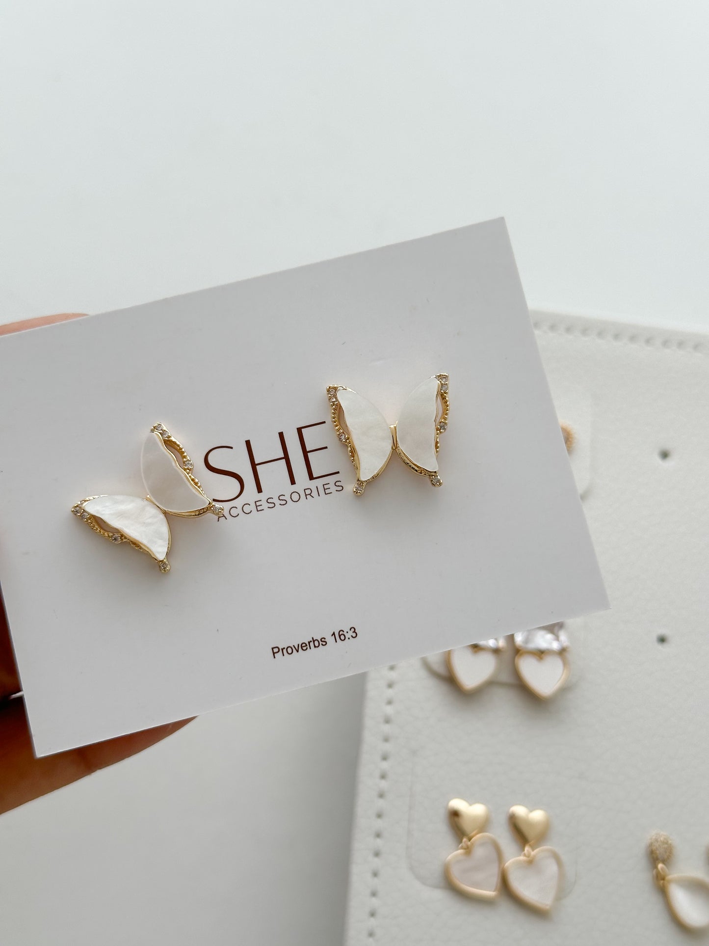 aretes mariposa zirconia