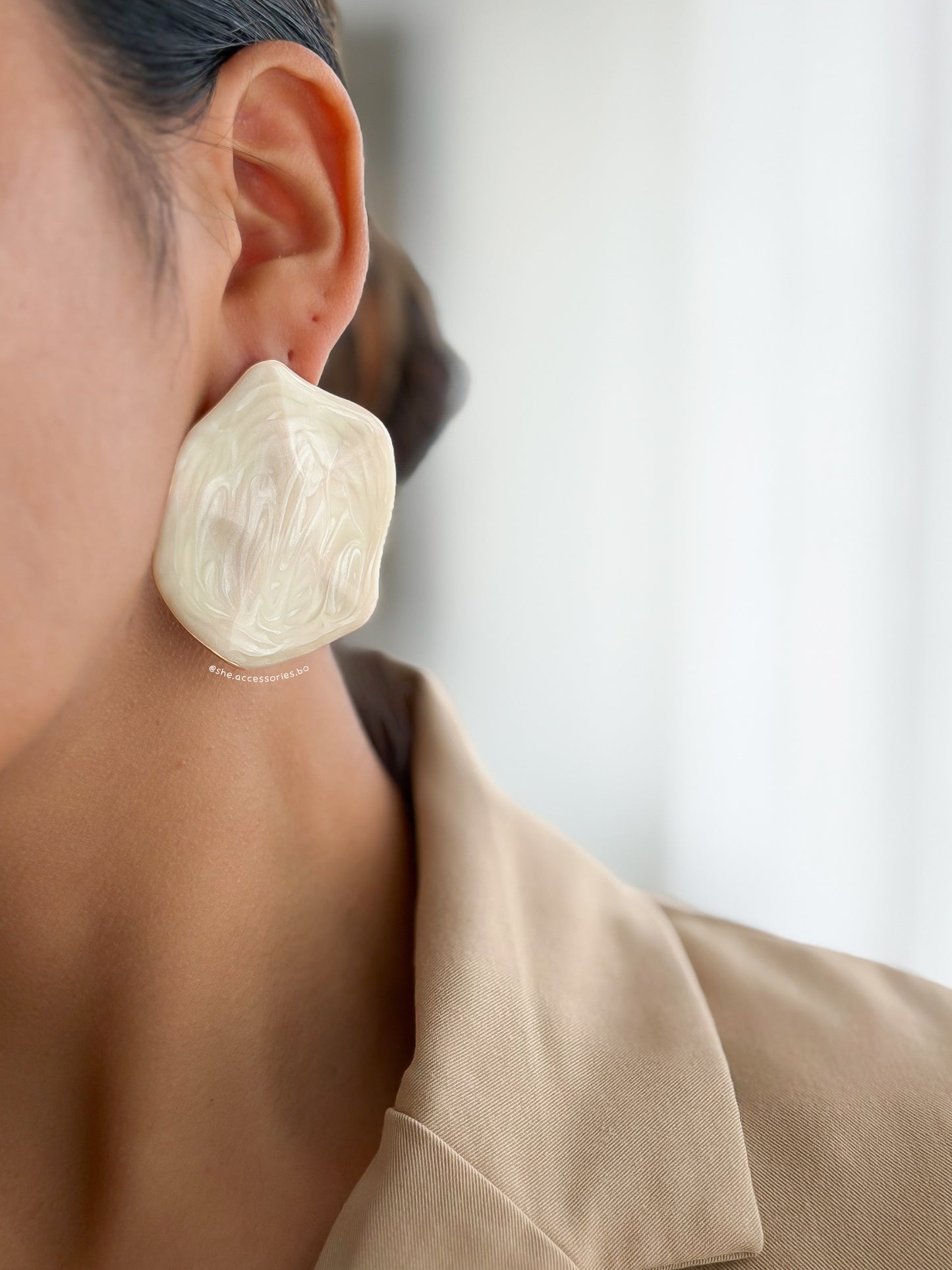 Aretes marmolado