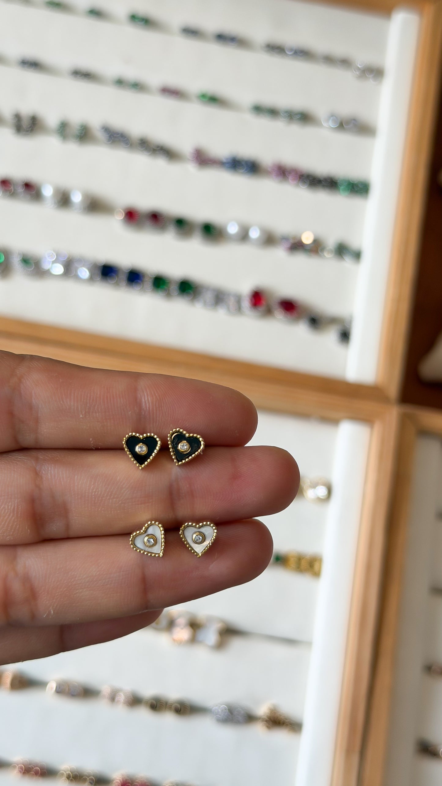 aretes corazon