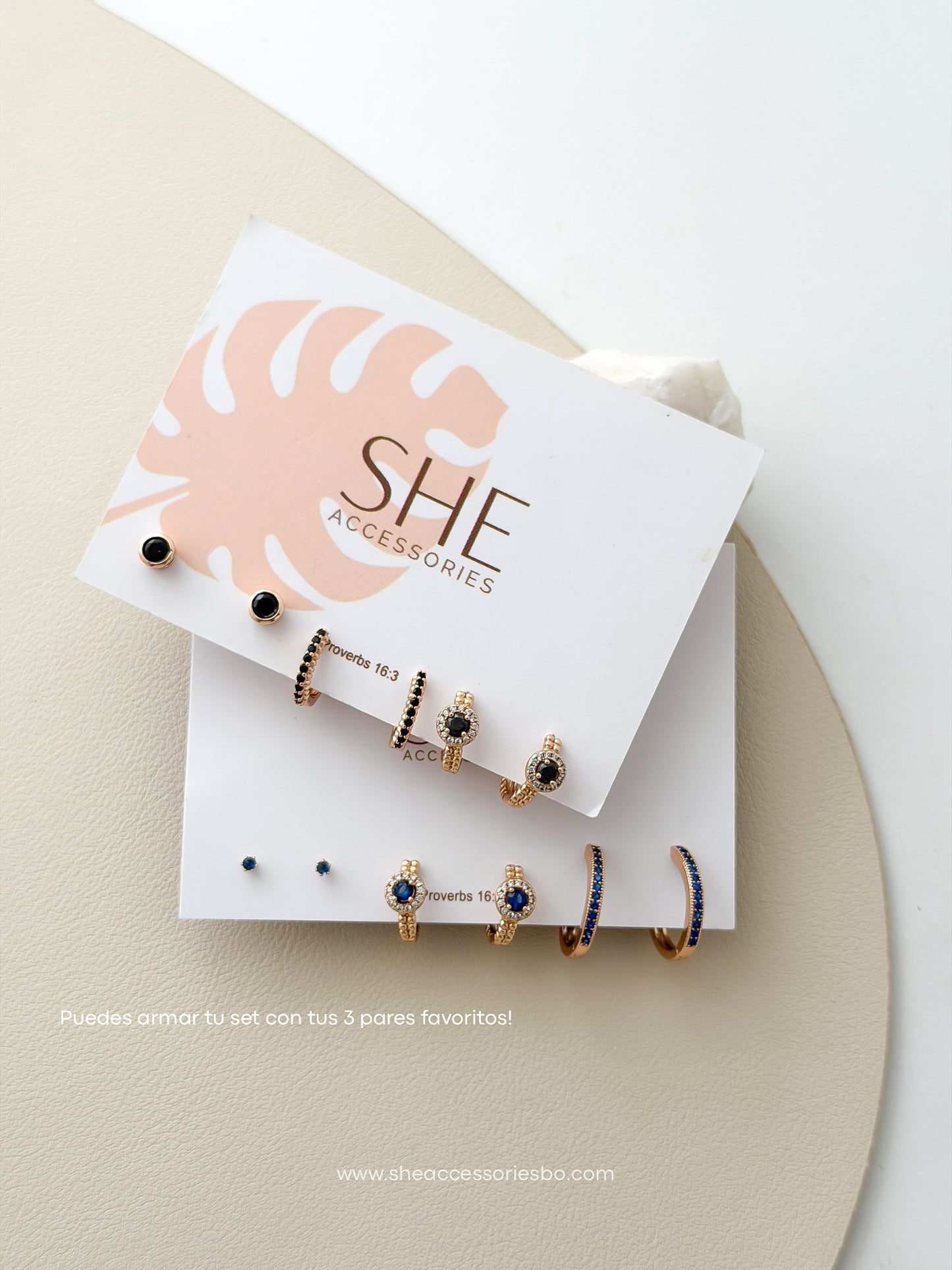 Sets de aretes pueden personalizar