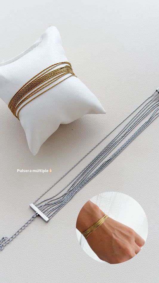 Pulseras multicaidas cada una