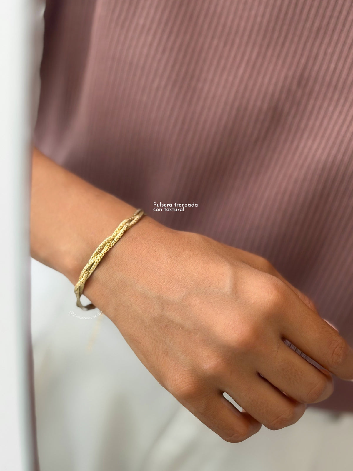 Pulsera triple trenzado
