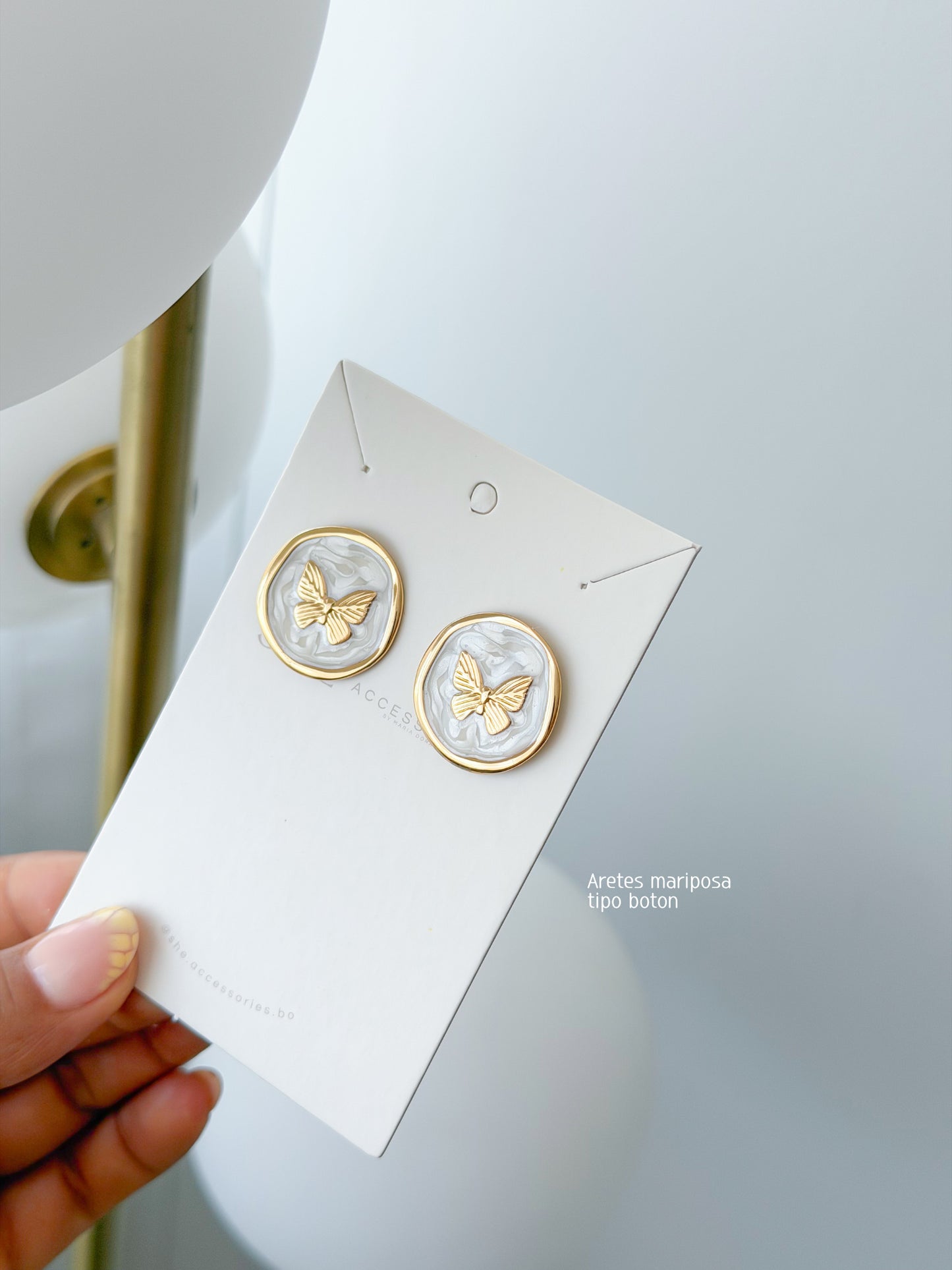 Aretes mariposa