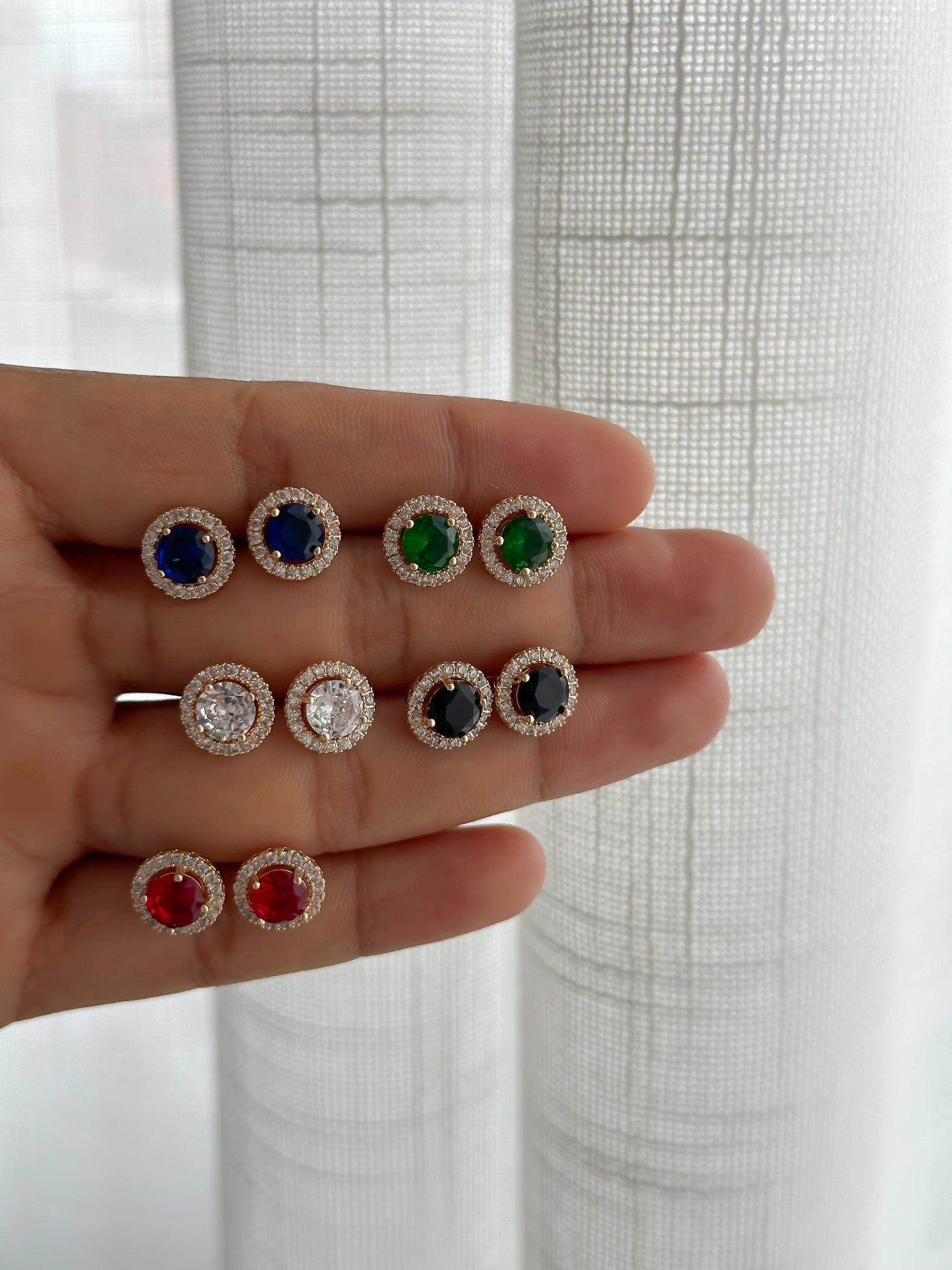 Aretes Topitos de color