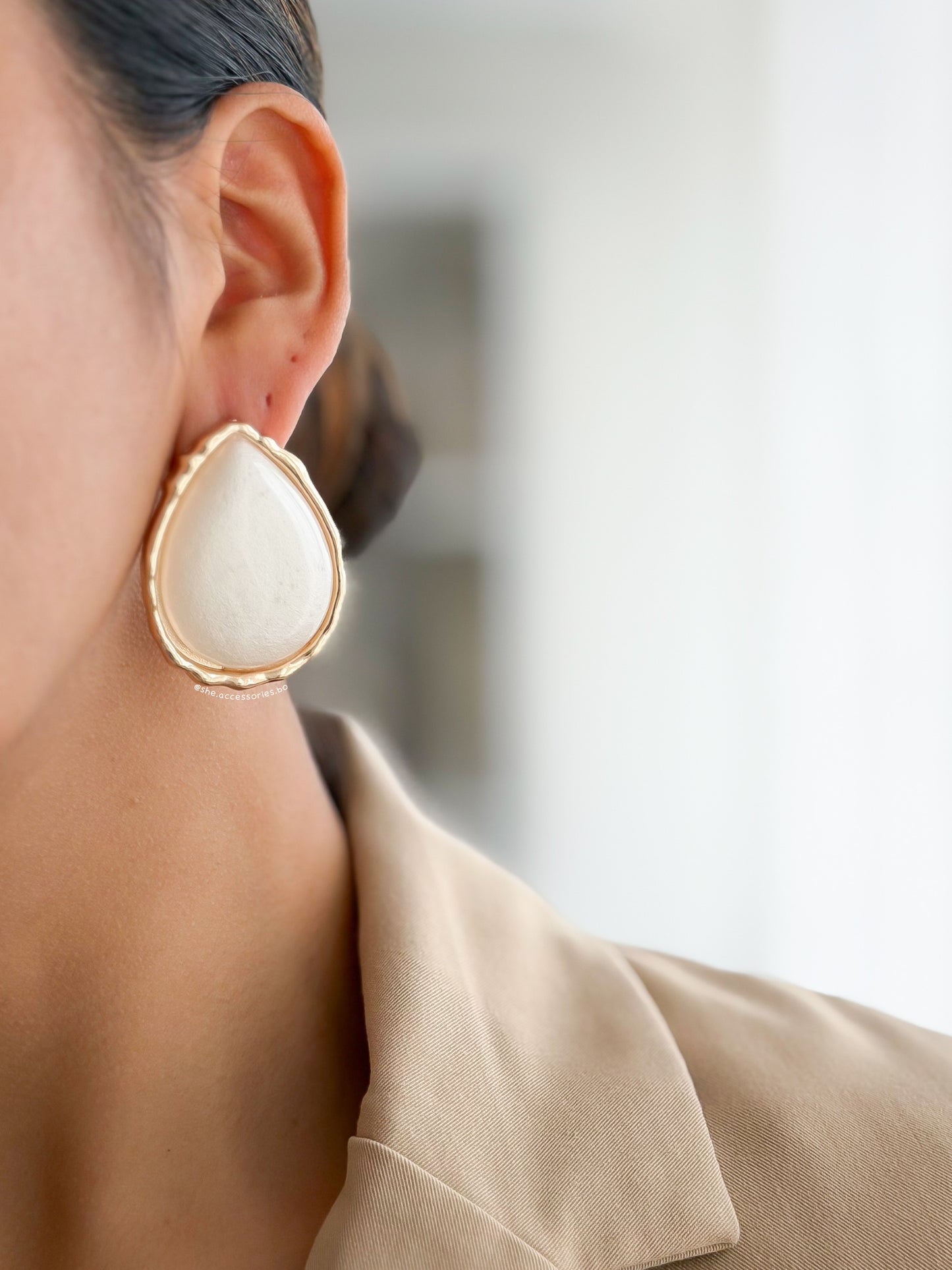 Aretes tipo gota