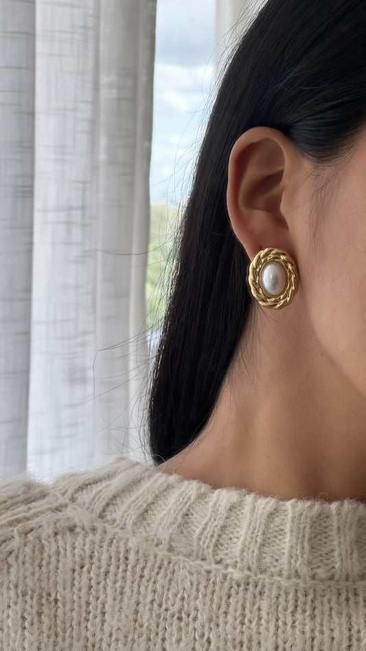 Aretes perla