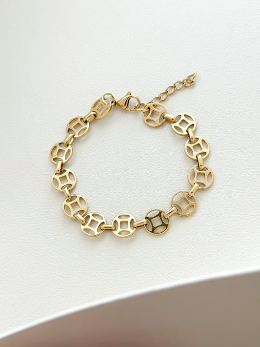 Pulseras eslabones circular