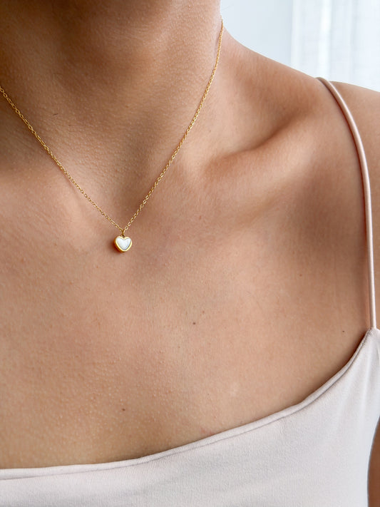 Mini corazón nácar