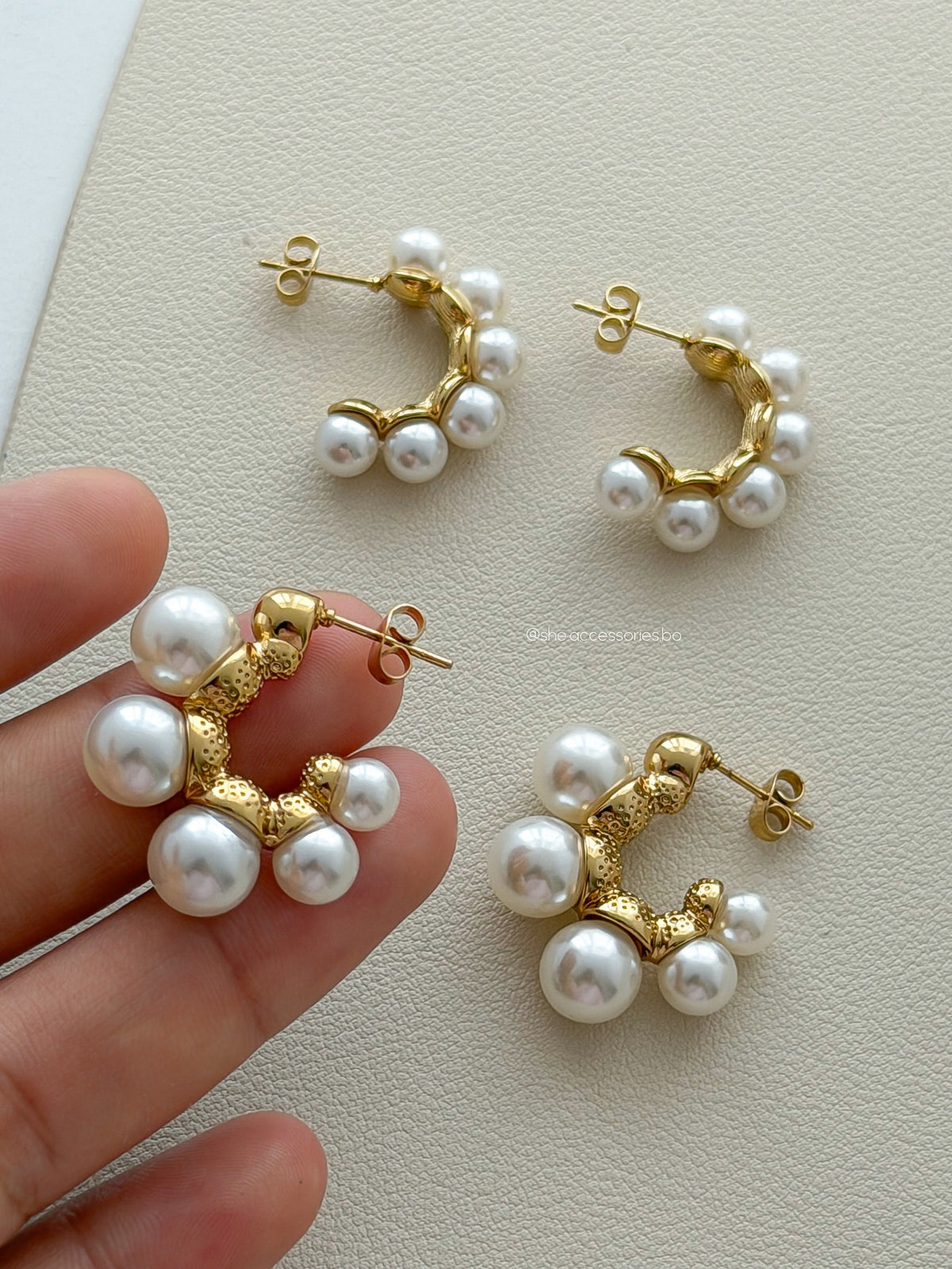 aretes perla