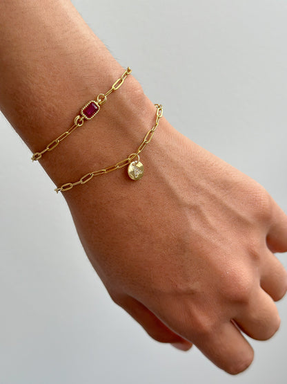 Pulsera con zircon de color