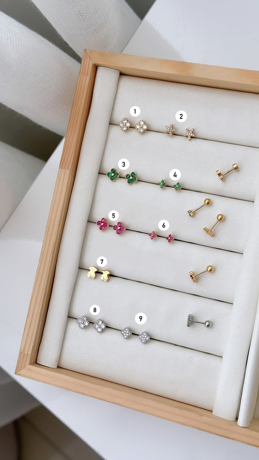 Aretes | tapa de enroscar (elige par o impar)