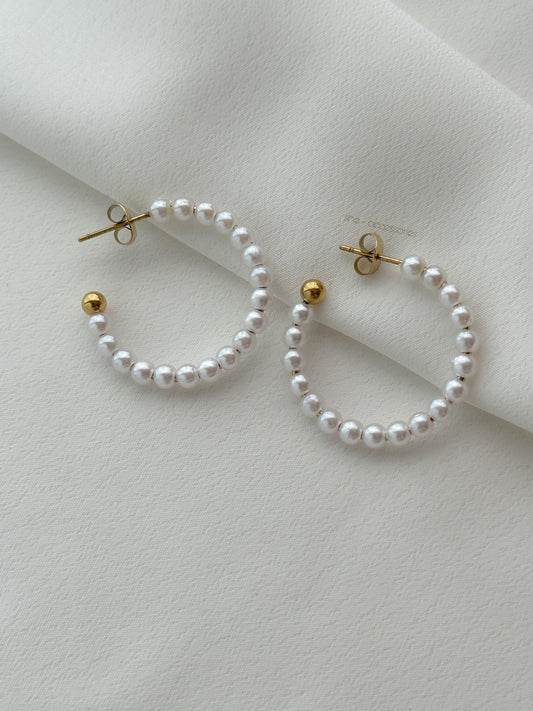 Aretes perlas
