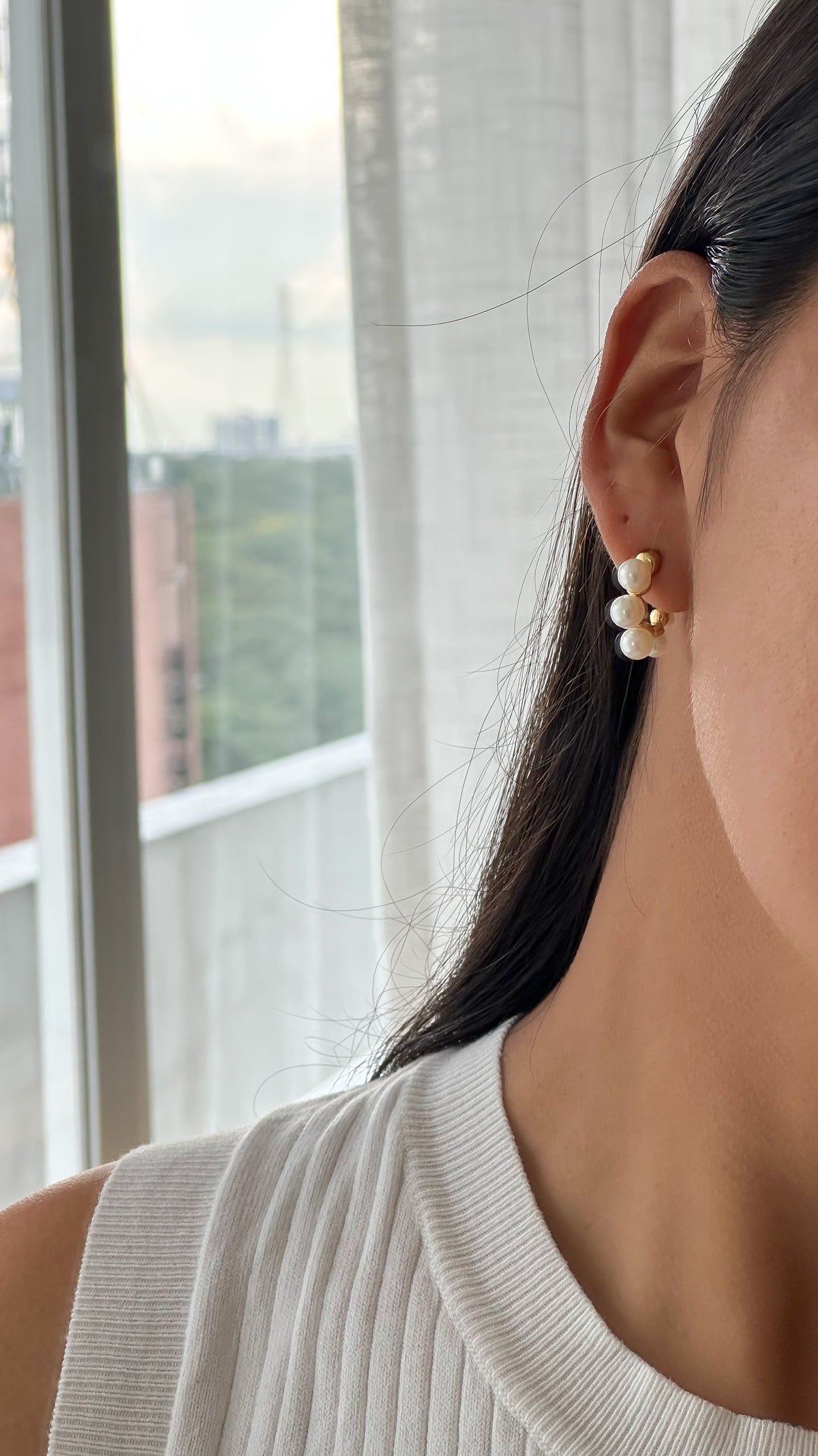 Aretes perlas
