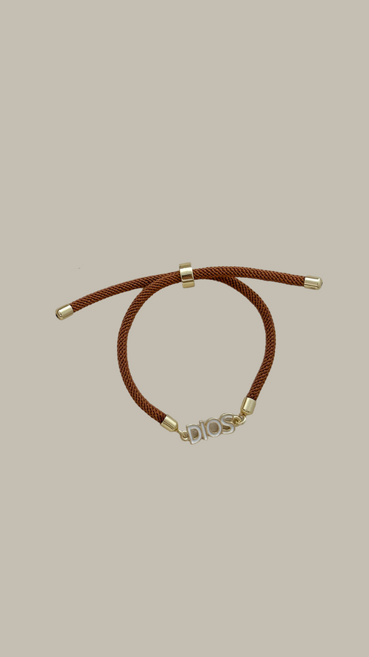 Dios pulsera regulable