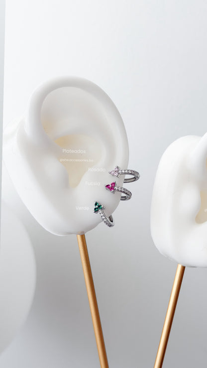 Argollas de 1cm plateado