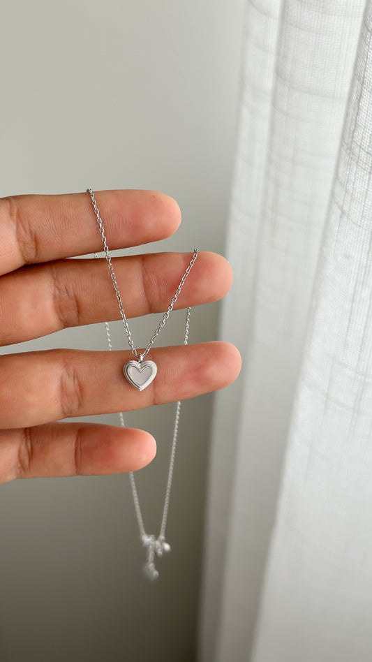 Corazón mini nácar