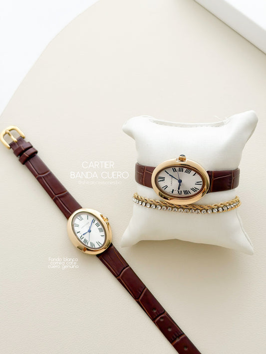 Cartier banda cuero genuino