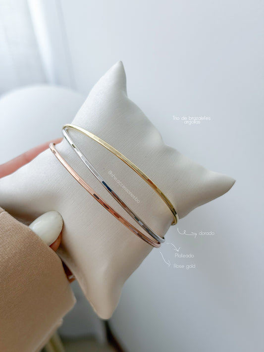 Brazalete triple argollas