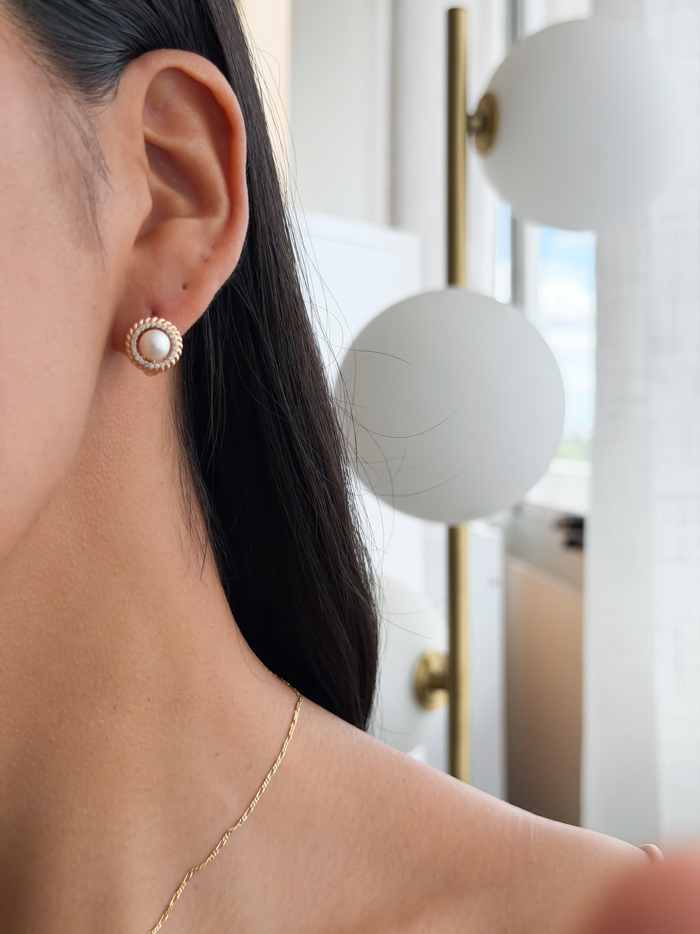 Argolla perla + detalle