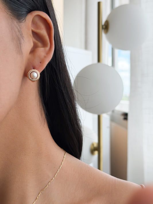 Argolla perla + detalle