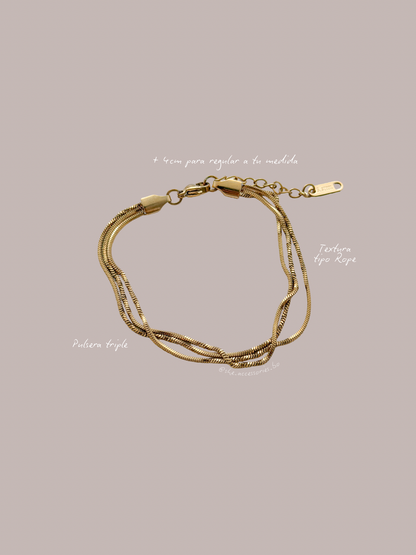 Pulsera triple