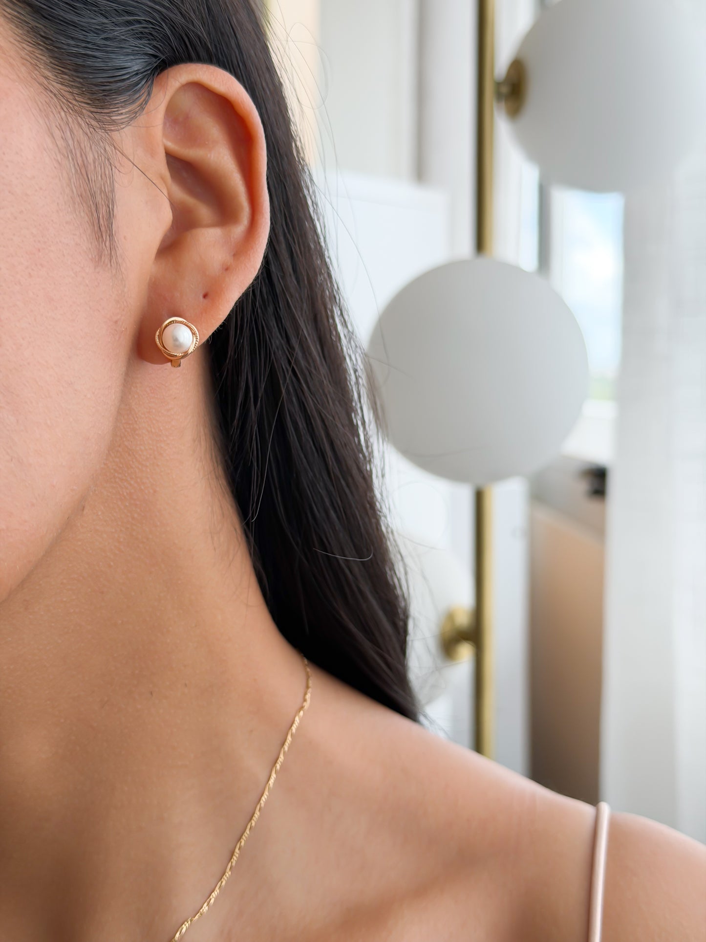 Argolla mini perla flor