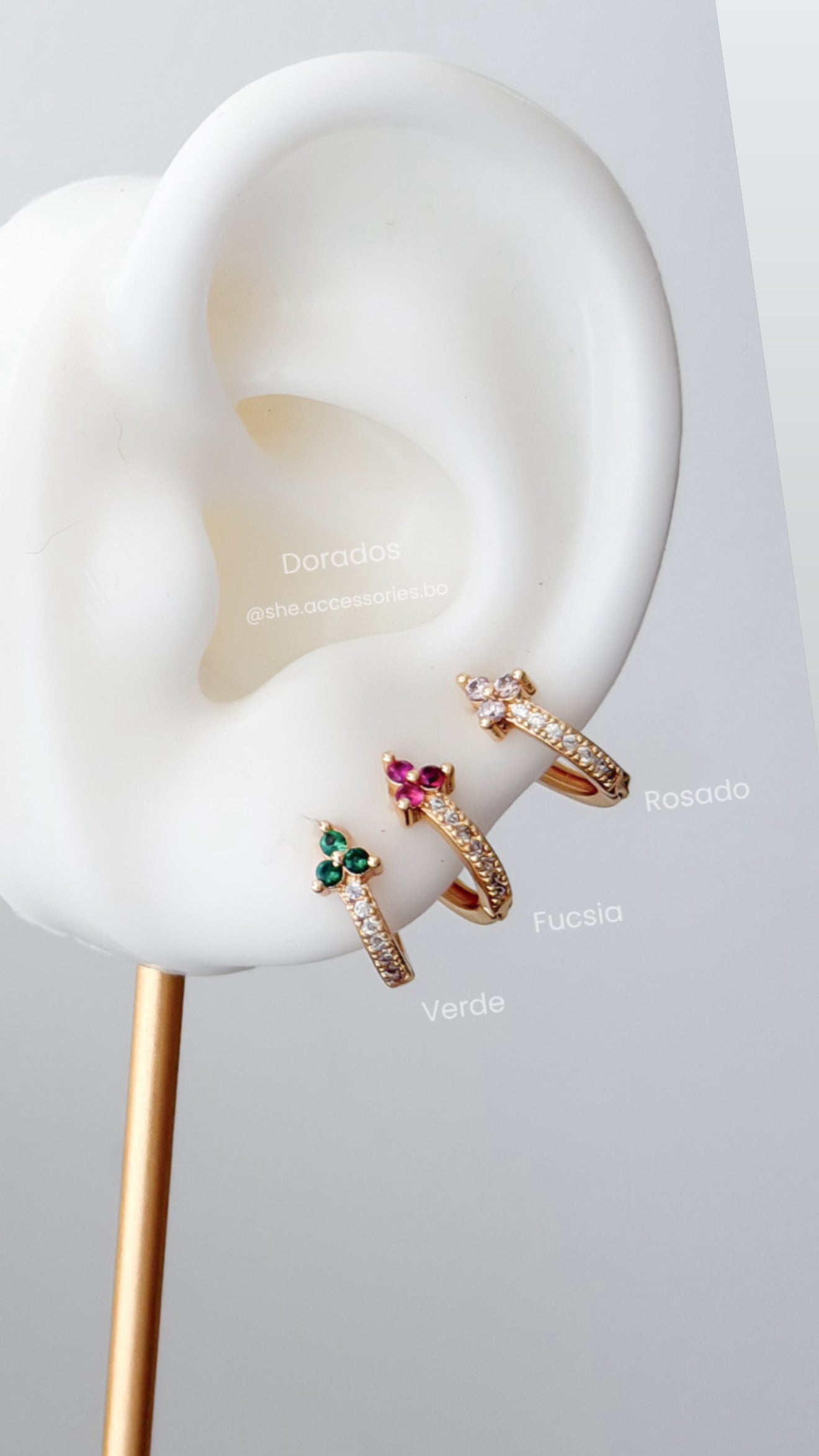 Argollas de 1cm dorado