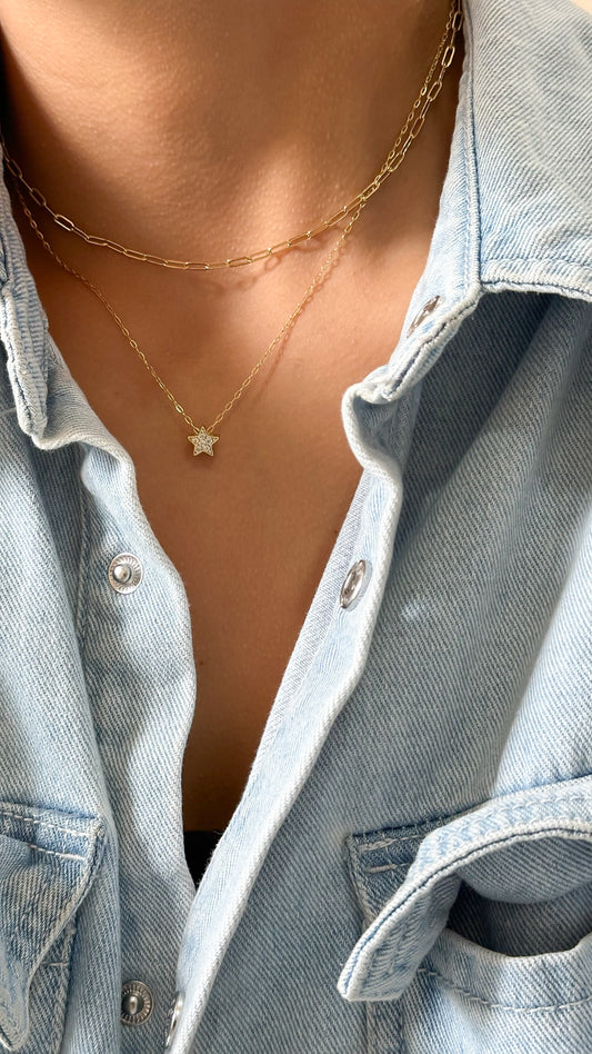 Dorado set de 2 (estrella o luna)