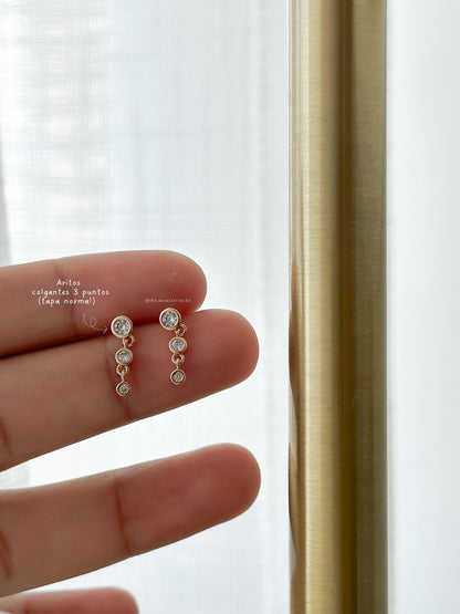 Aretes 3 puntos
