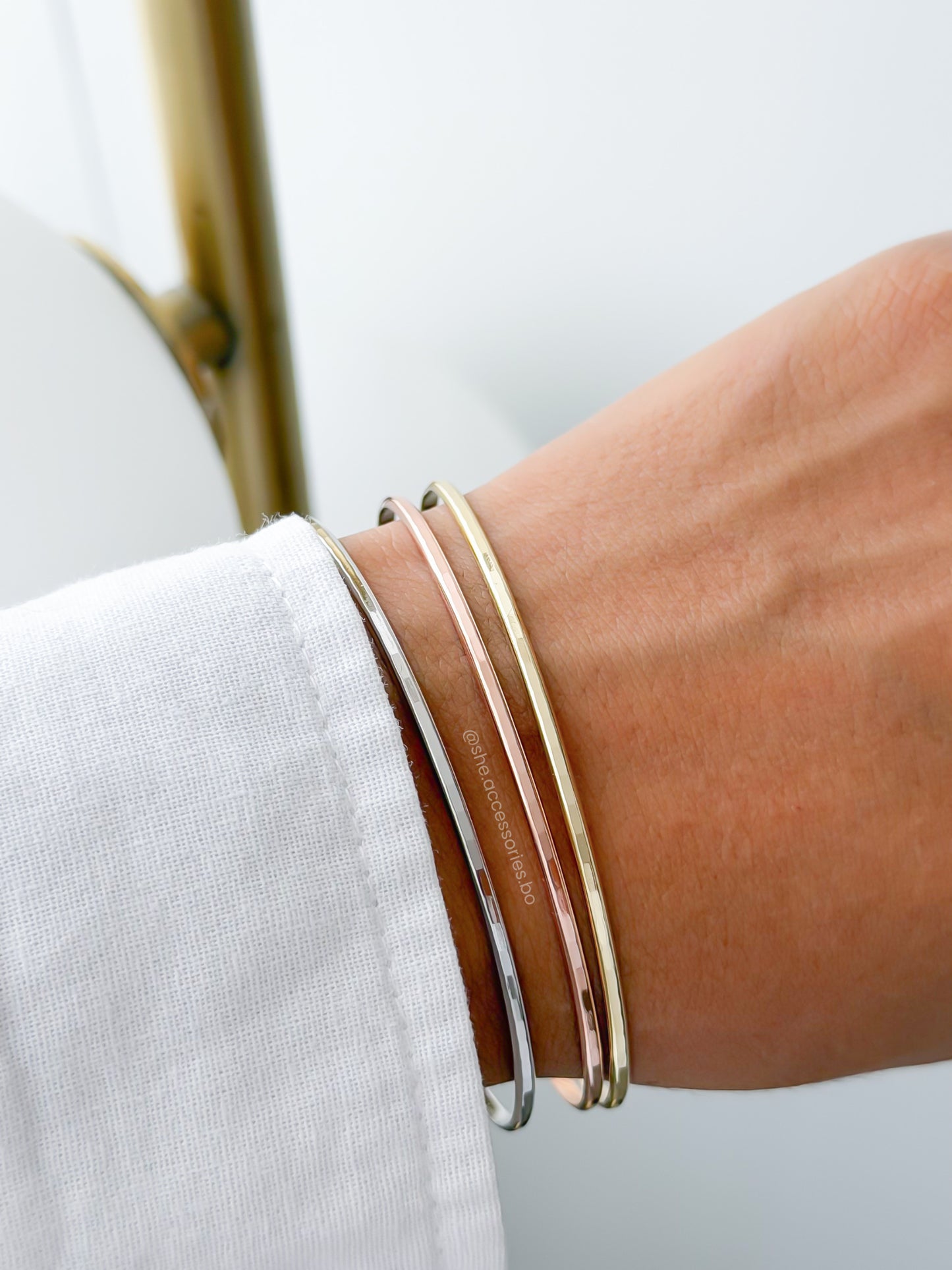 Brazalete triple argollas
