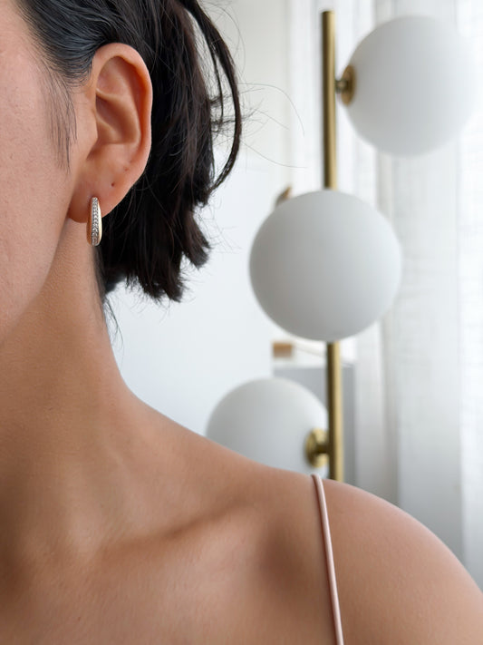 Argolla gordita línea strass