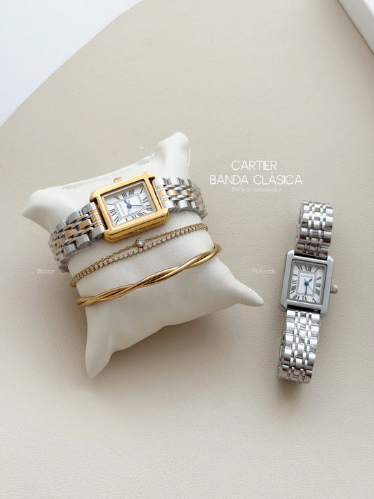 Cartier cuadrado correa normal