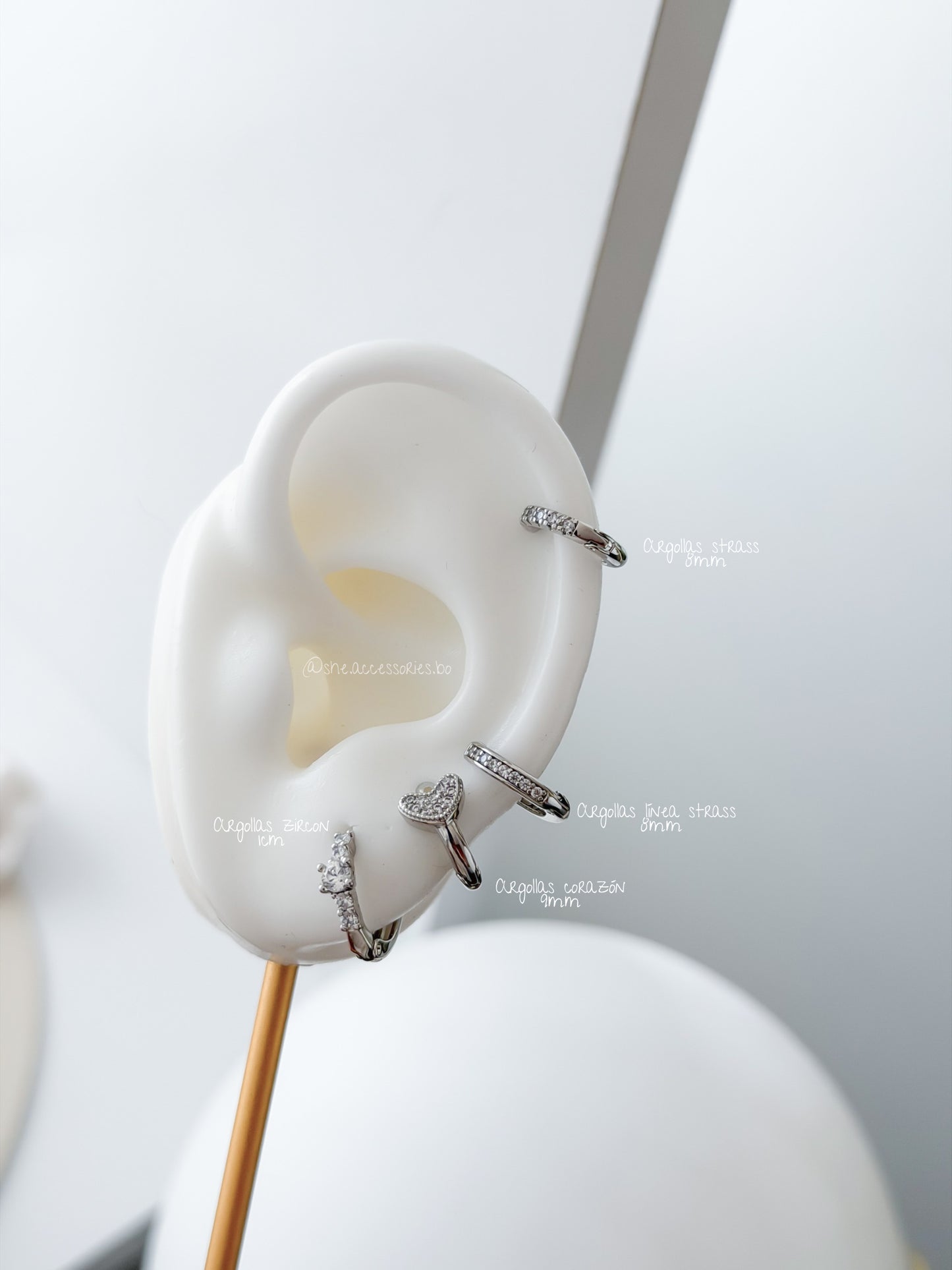 Argollas plateadas para el día a día