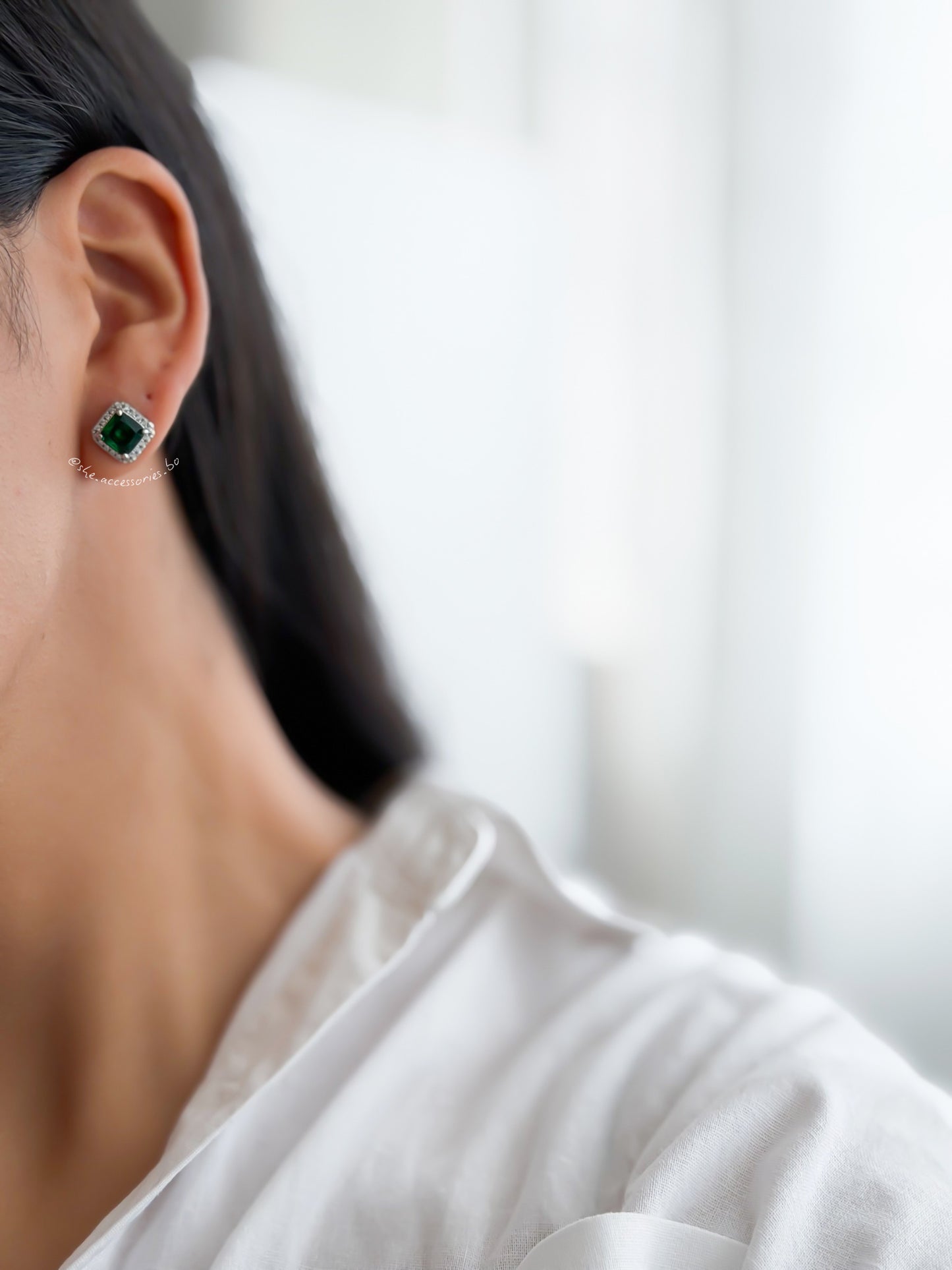 Aretes verde
