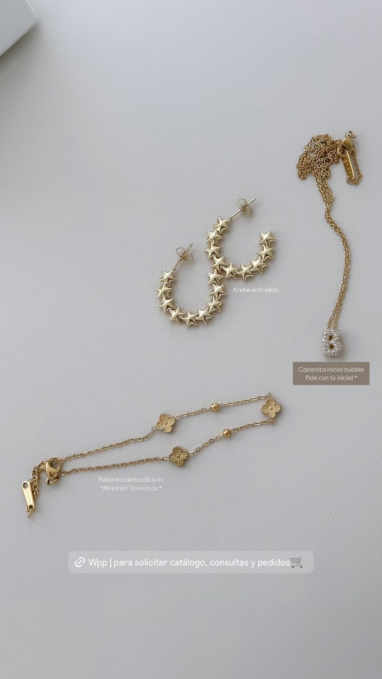 Arete, cadneita, pulsera