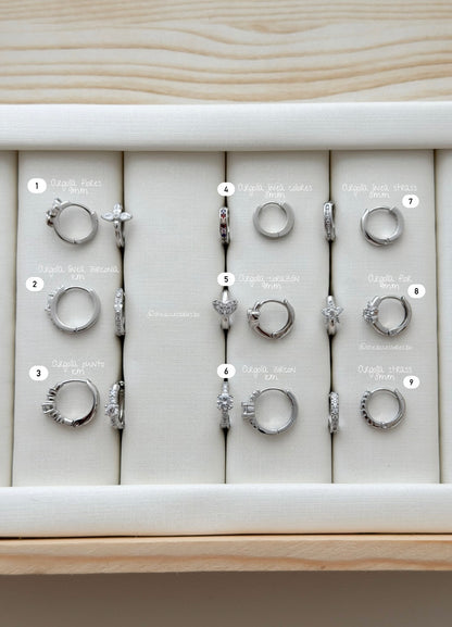 Argollas plateadas para el día a día