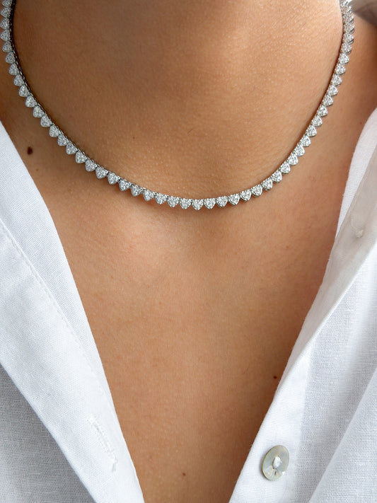 Gargantilla Riviera corazones