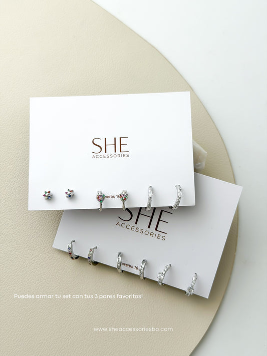 Sets de aretes pueden personalizar