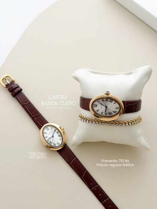 Cartier banda cuero genuino