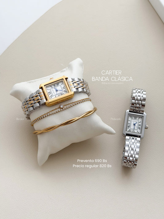 Cartier cuadrado correa normal