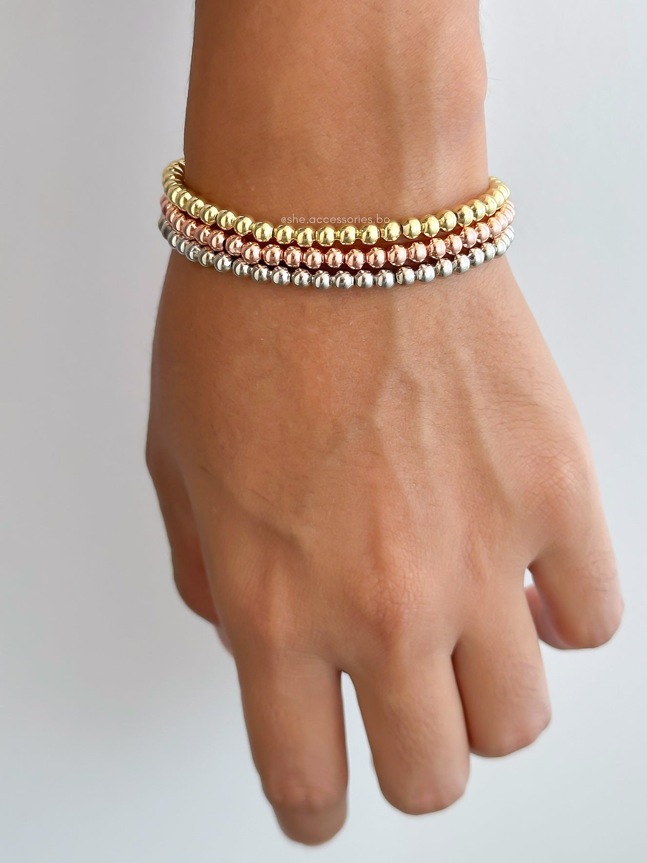 Pulseras hilo elástico C/u