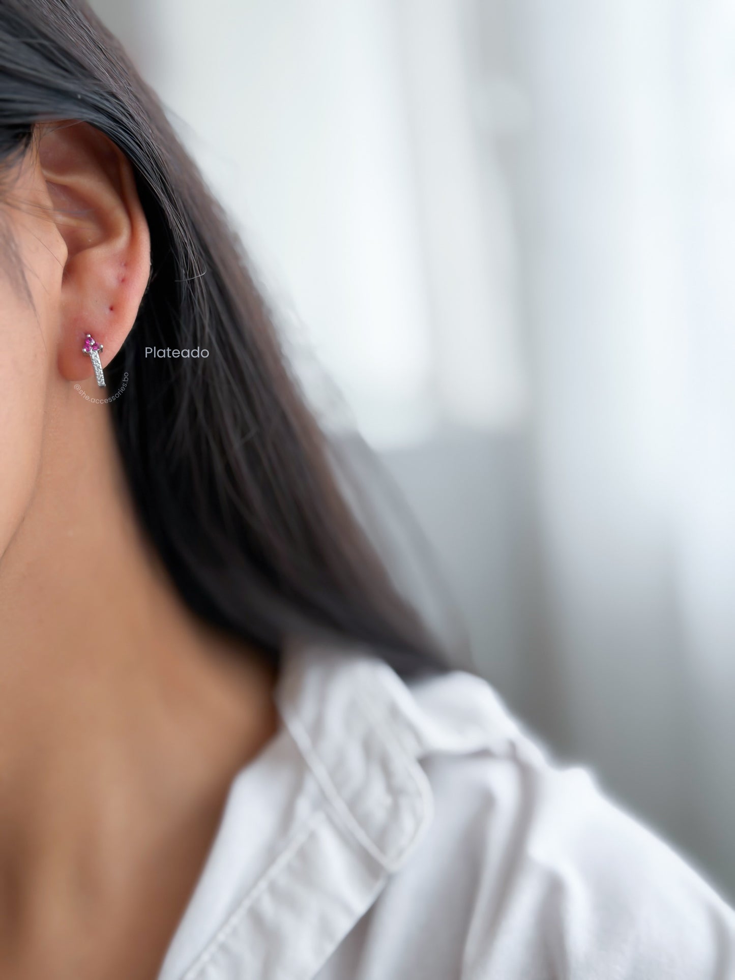 Argollas de 1cm plateado