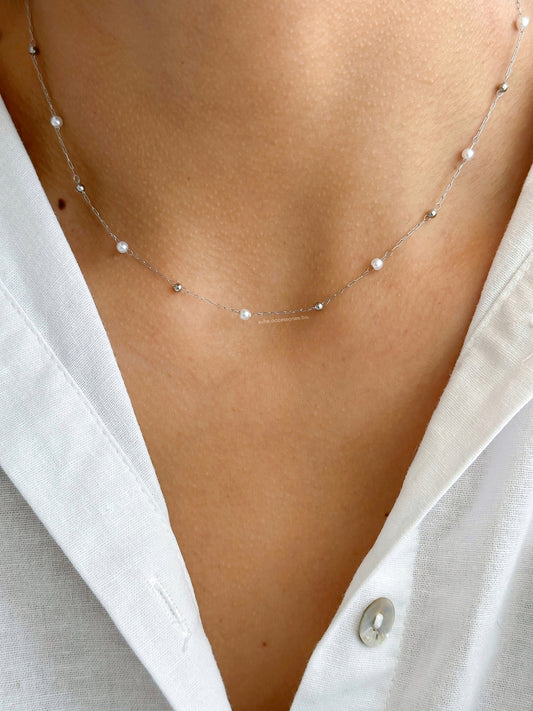 Gargantilla plateado