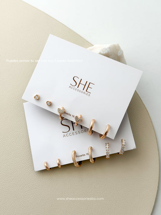 Sets de aretes pueden personalizar